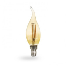 Світлодіодна лампа LB-59 CF37 золото 230V 4W 400Lm E14 2200K